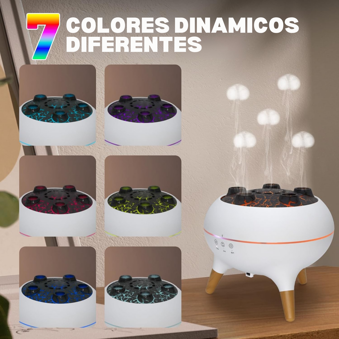 Humidificador de Medusas Anti Estrés